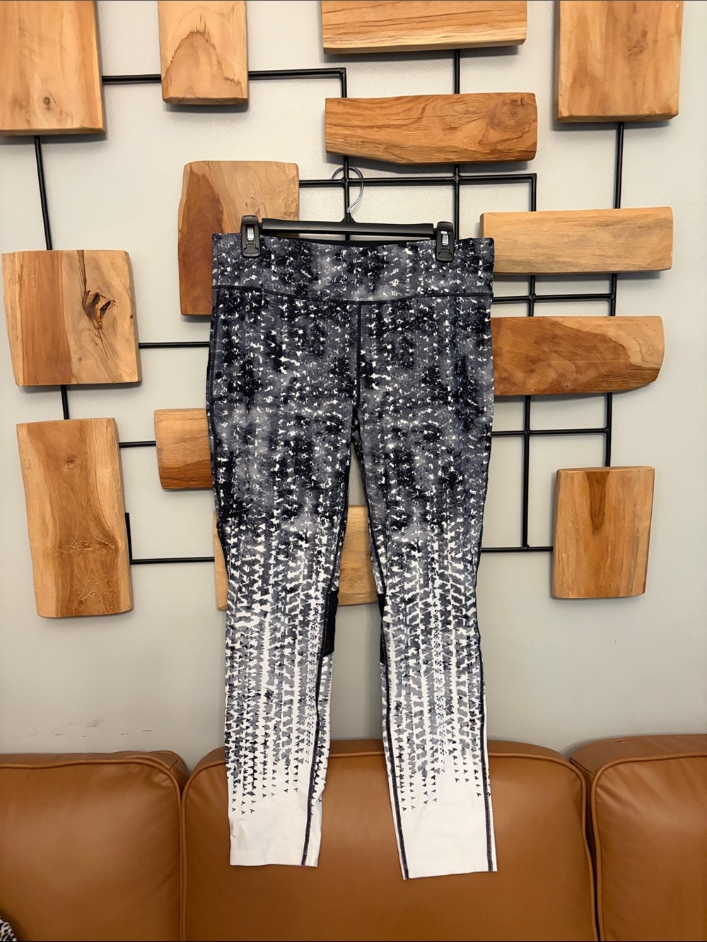 Calvin Klein Performance Black & White Speckled Gradient Leggings